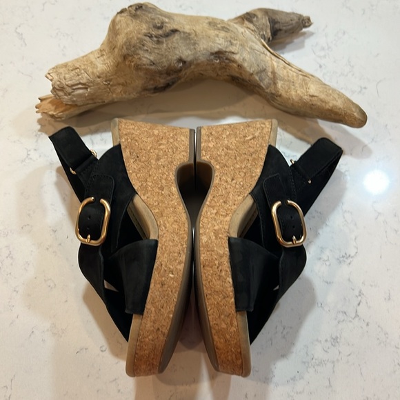 Clarks Giselle Dove Black Nubuck Size 8 - Picture 12 of 15